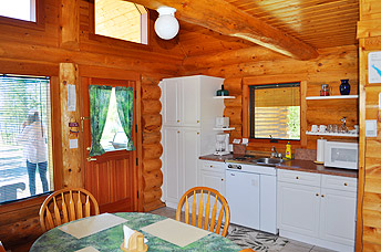 A spacious kitchen and separate dining area.